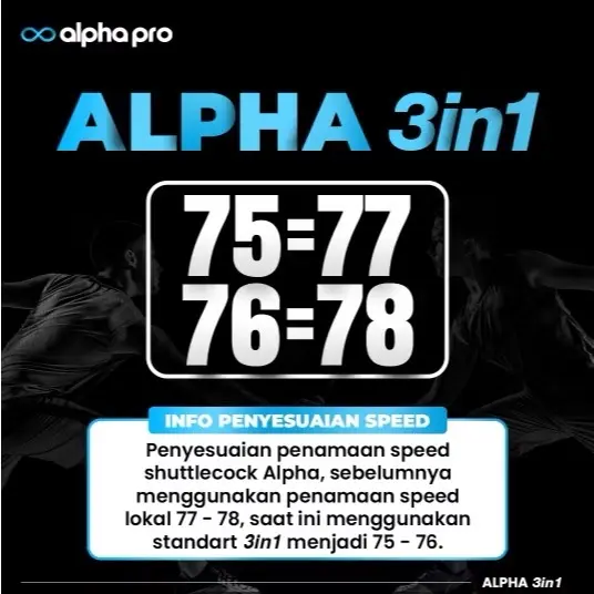 Shuttlecock Badminton Alpha Black Pro 3in1 Original Bulutangkis shuttlecock 3 1 kok murah 3