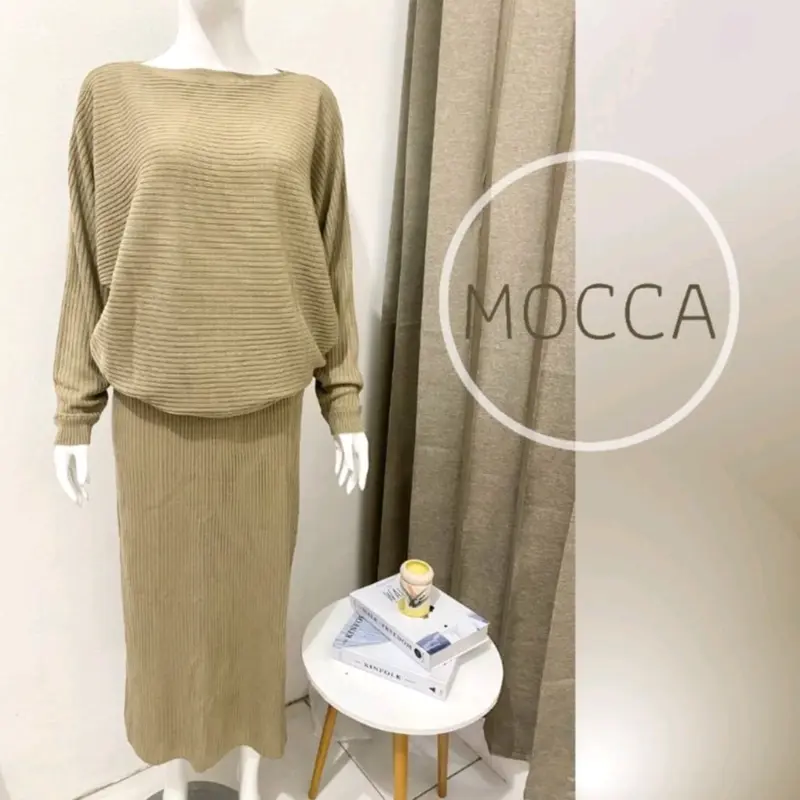 Setelan rajut oversize knit set Tokotin 2