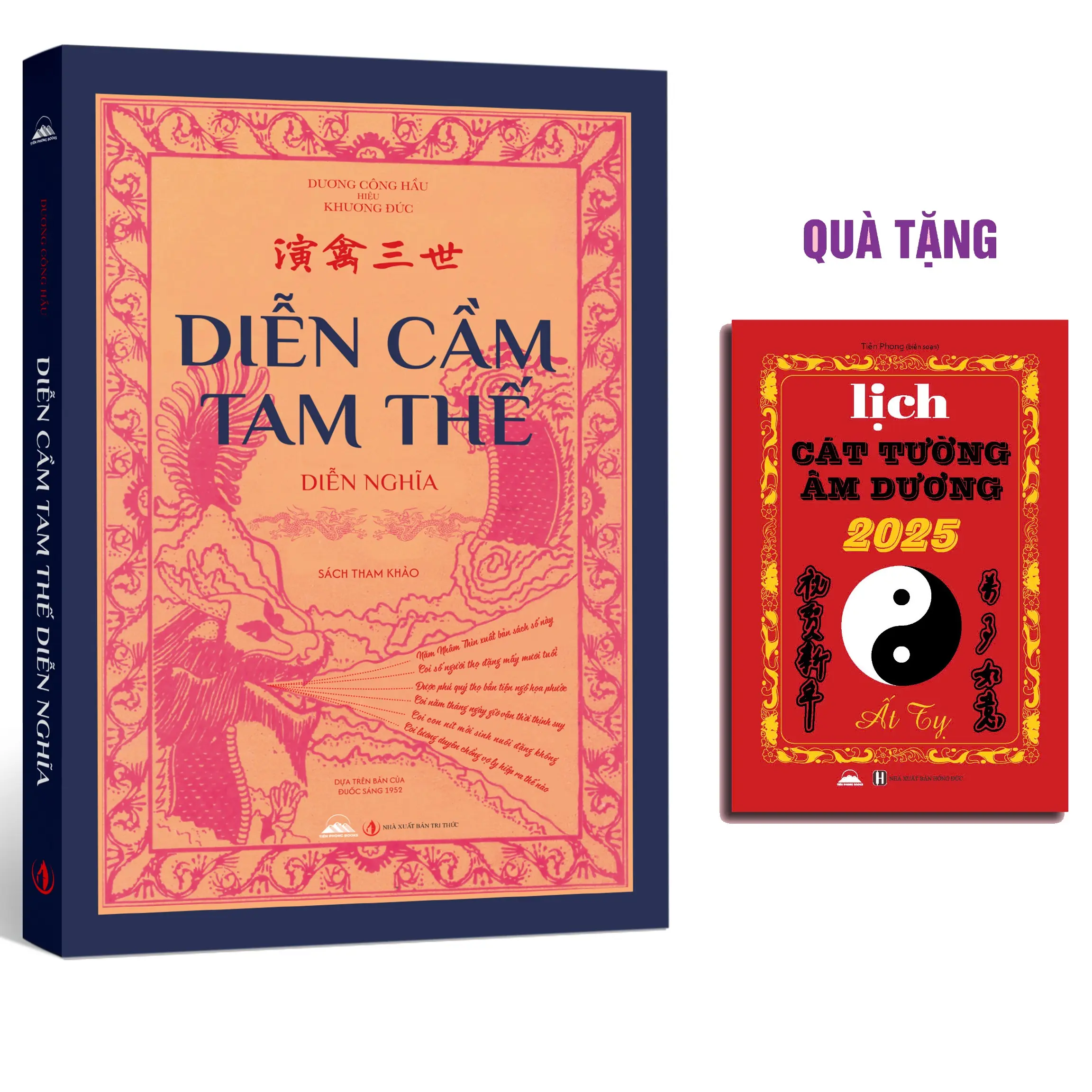 Sách - Diễn Cầm Tam Thế + Tặng Lịch Cát Tường Âm, Dương Ất Tỵ 2025