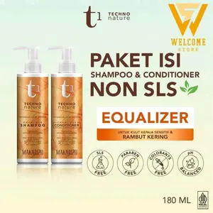 Makarizo T1 Techno Nature Equalizer Shampoo & Conditioner Non SLS 180 mL
