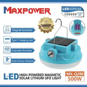 LAMPU EMERGENCY UFO PANEL SURYA 300W 400W 600W 500W 800W LAMPU CAMPING