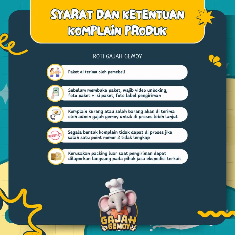 [COD} PROMO 1 DUS ISI 16 HANYA 30K Roti Gajah Gemoy Lembut & Padat rotinya cocok untuk sarapan & cemilan sore rasa Cokelat , Susu , Blueberry mengenyangkan penunda lapar / snack / food 7