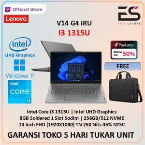 LENOVO V14 G5 CORE i3 1315 16GB 512GB WINDOWS 11 14 INCH FHD GARANSI RESMI