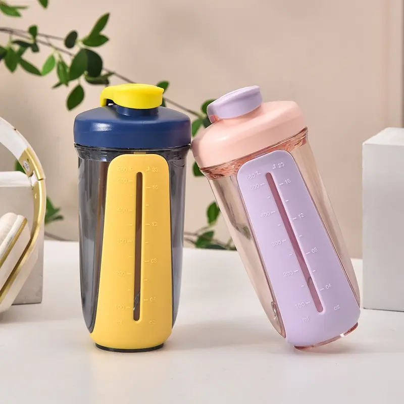 680ml large capacity protein powder shaker bottle with ball and filter BPA free leak proof gym fitness sports water bottle