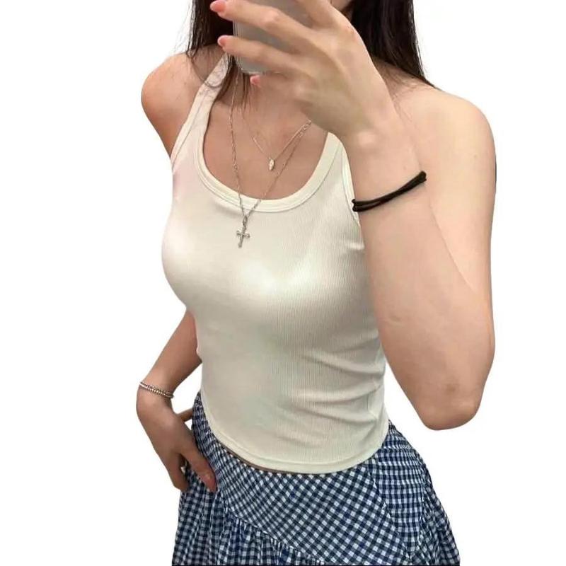 Áo ba lỗ cổ yếm có mút ngực Uni Japan