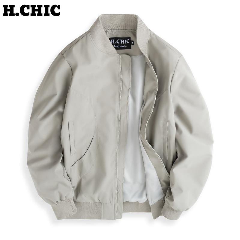 Áo khoác gió bomber Jacket hai Hai Túi dù hai lớp trượt nước cản gió chống tia UV H.CHIC M023 Menswear Nam Nữ