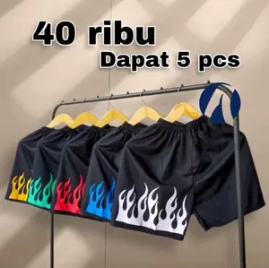 special promo 40 ribu dapat 5pcs celana boxer motif api