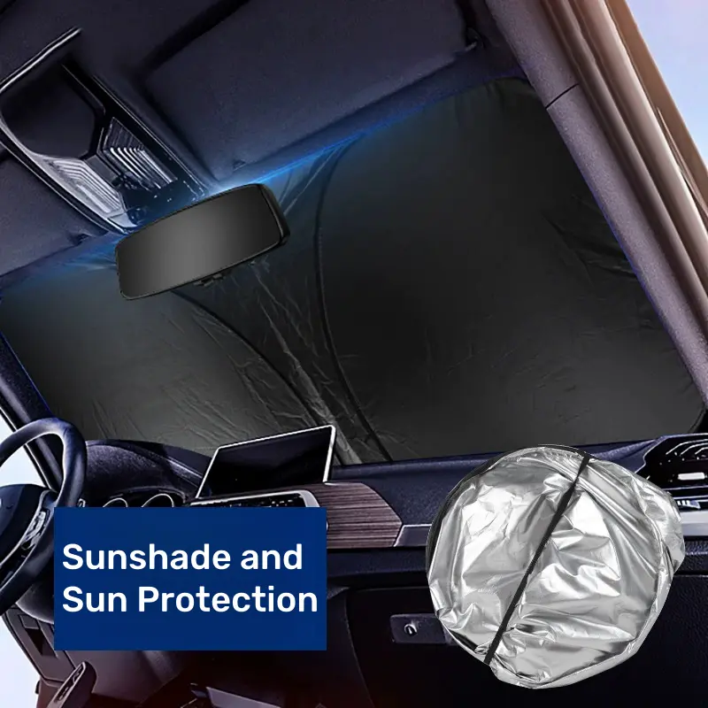 Foldable car sunshade gear, sun protection and heat insulation sunshade, summer front windshield