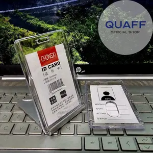 Akrilik Id Card Holder Acrylic Transparan Badge Id Card Casing Kartu Pegawai Akrilik Cahol Photocard