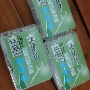 [1 Pack Isi 50 pcs] Dental Floss Benang Tusuk Gigi Pembersih Sela gigi Mulut Macromolecul Carea
