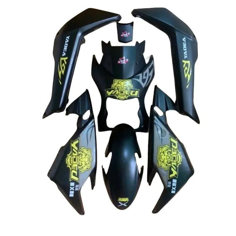 tặng ốc Bộ nhựa 8 món xe điện xmen kèm tem Tem Hổ chuẩn trung 3 lớp xịn tặng kèm 4 ốc mặt nạ nhỏ - Decal Phụ Tùng Phụ Kiện tem hổ vỏ trong suốt