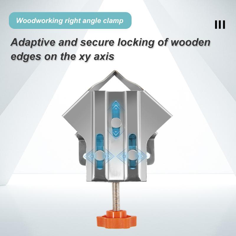 Product Introduction of IMBOT，Angle Clamp Stainless Steel Adjustable 90 Degree Right Angle Woodworking Clamp, Durable Rust, Flexible Fixing Clamp, Time-Saving and Efficient, Accurate Assembly 6