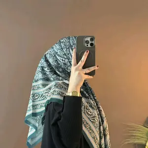 hijab persegi/hijab motif turki/hijab kekinian