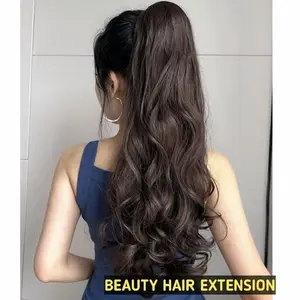Hair Clip Pony Tali Kuncir Ekor Kuda Korea Tali 30-35 cm Rambut Palsu Wanita Elegan