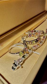 Product Review of Multi- Natual Tourmaline Rhodium Over 925 Sterling Silver Tennis Bracelet Gemstone Jewelry Gifts from 🐾**🐾 0