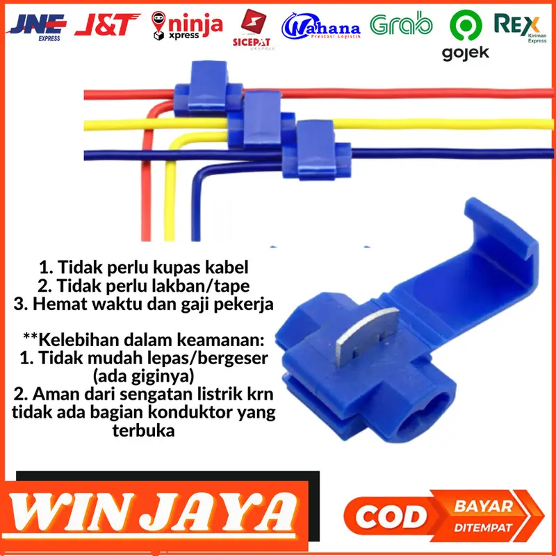 KONEKTOR KABEL LISTRIK JUMPER SNAP SCOTCH 802P3 PENJEPIT KABEL 0