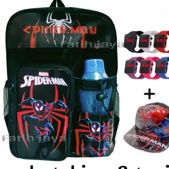 tas anak laki - ransel anak sekolah - tas sekolah sd tk anak cowok - tas anak cowok - tas sd tk anak laki ( free jam,botol & topi) 3