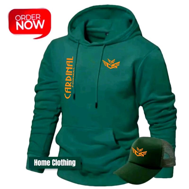 BONUS TOPI Terbaru !  Jaket Hoodie  Pria Wanita Terbaru - Hoodie Distro Pria Free Topi    Terbaru Print Oren 100% Cotton Fleece ( Bahan Tebal ) - Premium Quality Casual Lembut Nyaman 8