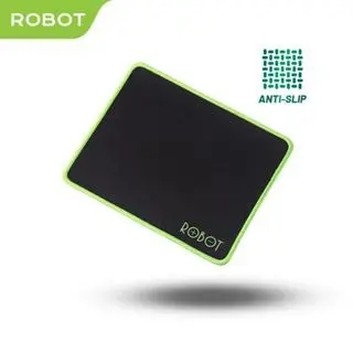 ROBOT Mousepad Anti Slip komputer  Polos Hitam Murah Rubber Original [BISA COD]