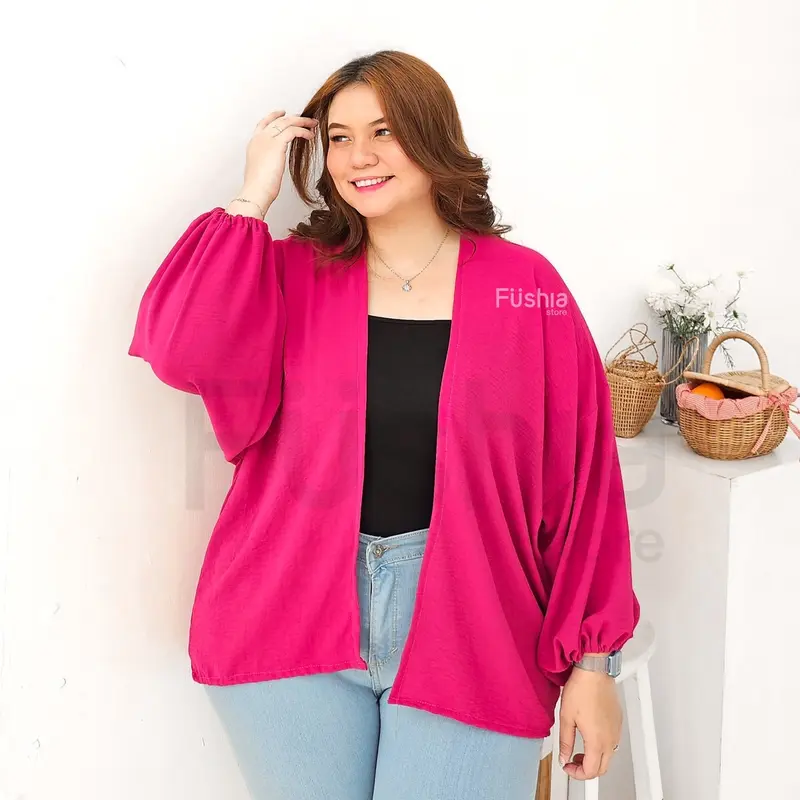 Outer Cardigan Jumbo (BB 70kg++) Lengan Balon Hari Raya Lebaran 2