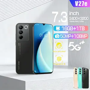 [Seal Pabrik]   V27e  Produk Seal 7.3Inci 16GB+1TB Android14 Dual SIM 5G 8000mAh 72MP+108MP OIS Metal Frame Anti Karat Bisa COD Cicilan