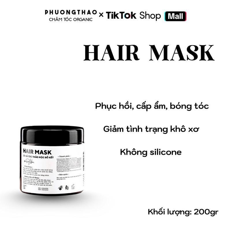 Kem Ủ Xả Thảo Mộc Bồ Kết cấp ẩm, dưỡng thân tóc 200gram Chăm Sóc Tóc