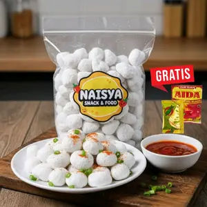 PROMO Cimol mentah 900 gram Gurih kenyal anti meledak – Frozen Cimol – Bonus atom & Cabe Bubuk - jajanan aci