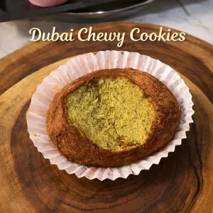 Dubai chewy cookie coklat dubai dengan isian kunafa