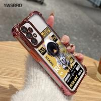 Gambar YWSBFID Casing Hp Untuk Samsung A23 4G A23 5G Case pola Fashion astronaut kasing Kemewahan tinggi Kasus keras ponsel transparan berlapis anti jatuh empat sudut baru Casing - Gaya1, Samsung A23 4G dari YWSBFID MALL Kab. Tangerang 3 Tokopedia