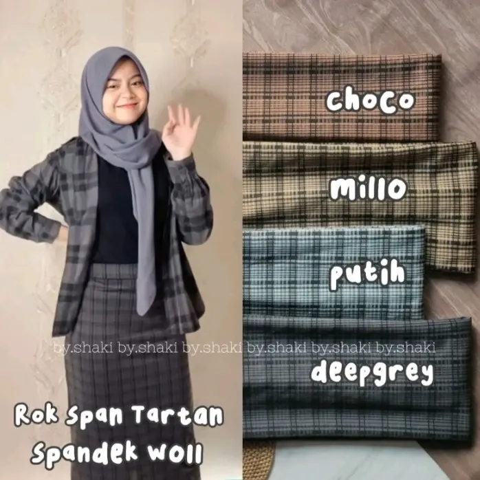 ROK SPAN TARTAN KOTAK 8