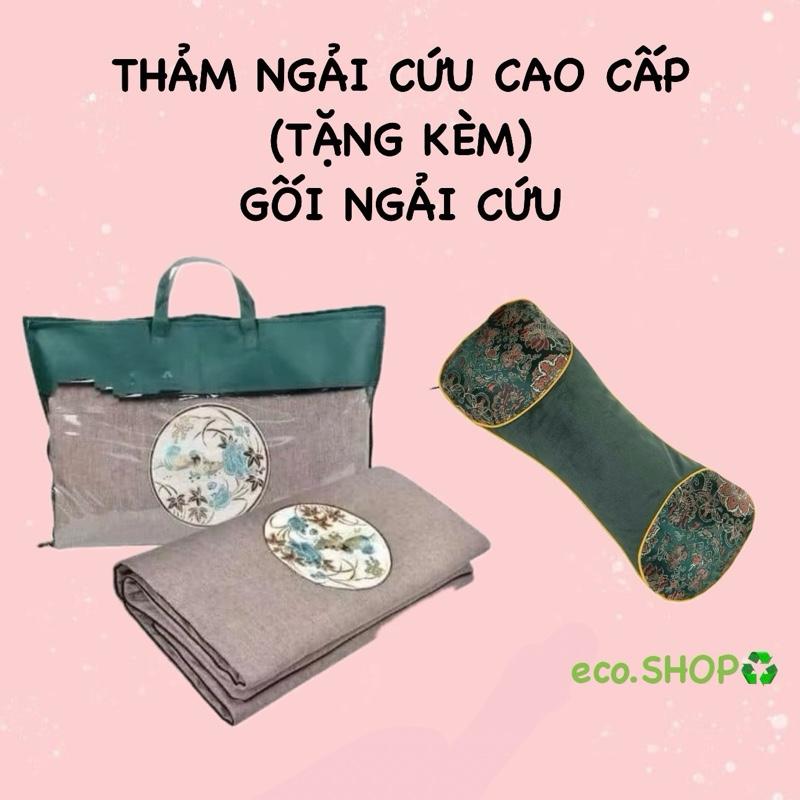 ( TẶNG KÈM GỐI NGẢI CỨU ) Thảm Sưởi Điện Ngải Cứu Cao Cấp – Đệm Sưởi Đông Y Hỗ Trợ Giảm Đau Vai Gáy, Lưng, Cải Thiện Giấc Ngủ