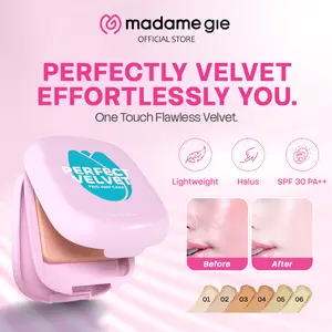 Madame Gie Perfect Velvet Two Way Cake SPF 30 PA++ Oil Control - MakeUp Bedak Padat | Velvety Matte Finish | Pore-blurring & smooth finish | Medium to full coverage