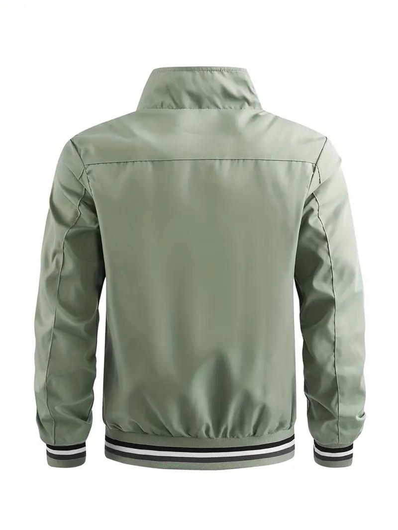 Product Introduction of Men's casual stand collar collar jacket regular version of the academy fashionable trench coat Spring and Autumn 17