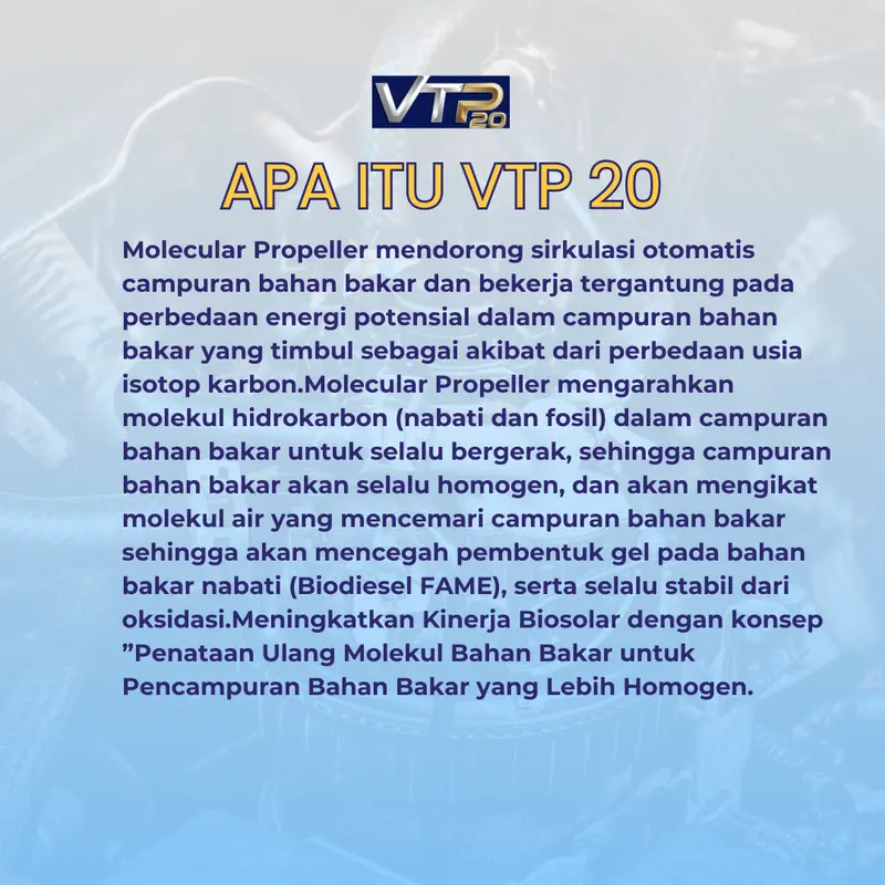 Promo Aditif Solar Penghemat Solar Diesel Truk Traktor VTP20 60ml - Car Engine Degreaser, Tanpa Logam Mesin grease 4