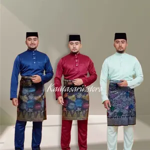 Setelan teluk belanga melayu, Teluk belanga pria(HANYA BAJU DAN CELANA)