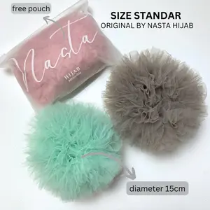 Cepol Hijab Anti Pusing / Scrunchie Premium Size Kecil Standar Diameter 15cm