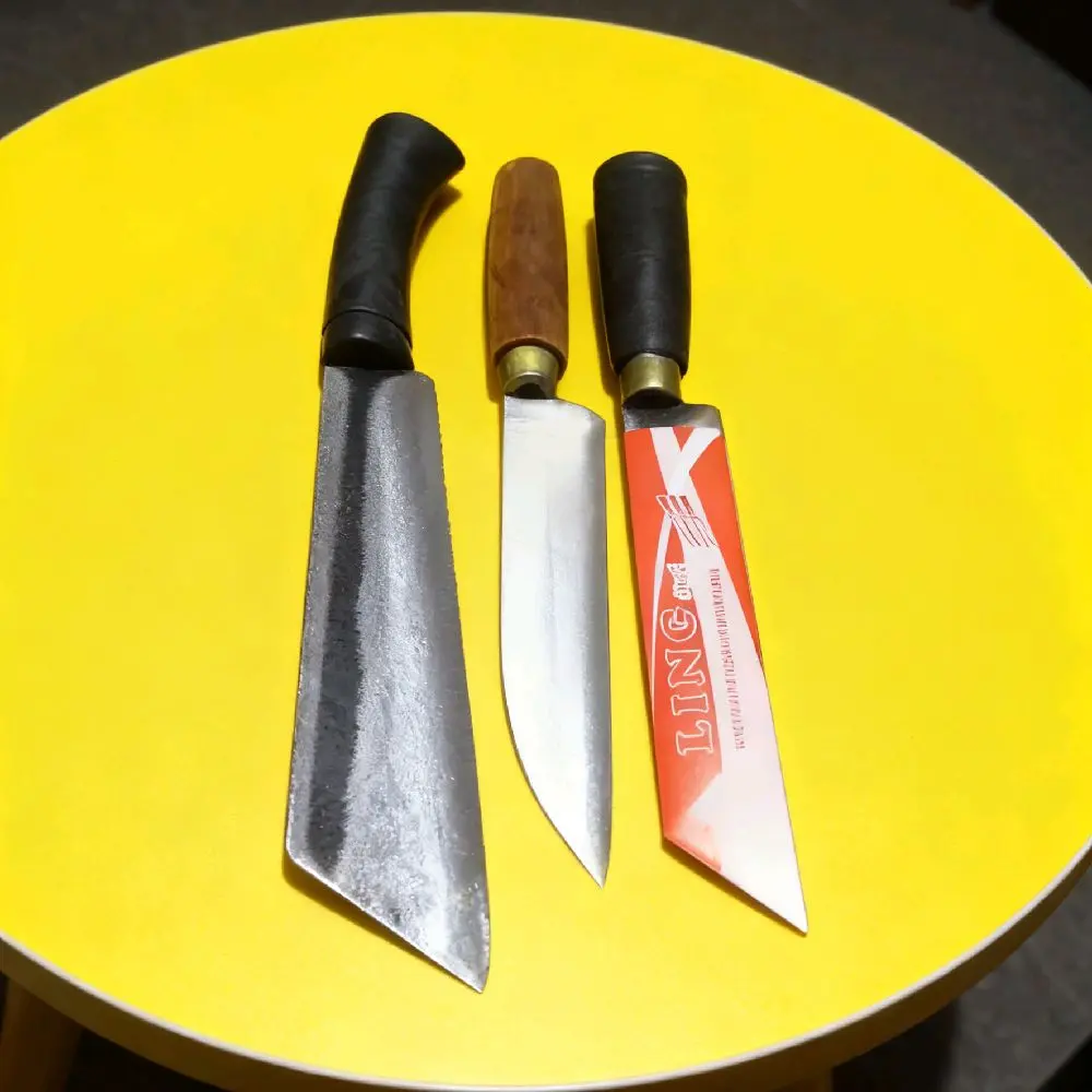 Paket Hemat 3 Pcs Pisau Dapur Bahan Baja HSS Kekuatan Tinggi Cocok untuk Berbagai Kebutuhan Memasak di Dapur Anda