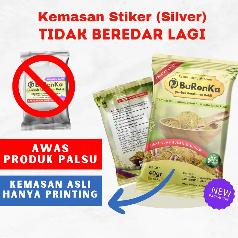 Burenka Herbal Rempah Kaki Tradisional Isi 2 Sachet 0