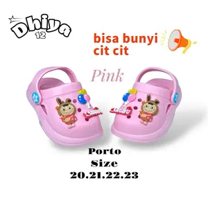 New Sandal Porto Bunyi Cit -Cit Karakter Labubu 20-23
