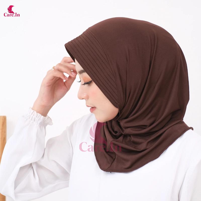 Product Introduction of CARE.IN Kerudung Instan Sport Pad Muslim 30 Warna - Jilbab Sport Jersey Nayaman | Hijab Voly Sport Runing 16