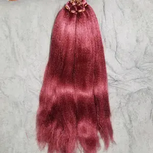 Rambut Sambung Cemara Sintetis Polos - Extension