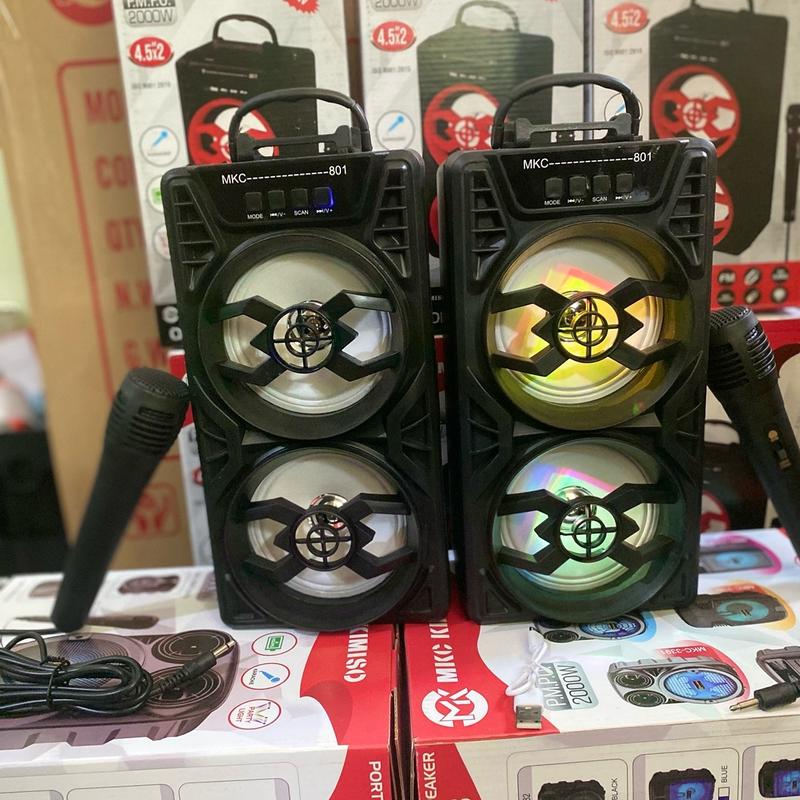 ￼Salon aktif Fortable 2 tingkat Speaker QS 801/Speaker Bluetooth Portable Radio Fm/Speaker Aktif Bluetooth 4