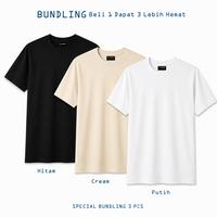 Gambar Night Badger Kaos Polos Bundling 3 PCS Premium Cotton Combed 30s Hitam Cream Army Basic Daily Wear - Hitam-Hitam-Hitam, S dari NIGHT BADGER Kota Administrasi Jakarta Pusat 3 Tokopedia