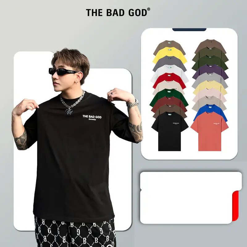 [MUA 2 GIẢM 5%] Áo Thun Cổ Tròn Nam The Bad God Serenity Chất Liệu COTSYN In Cao Thành - Menswear - BST Áo thun năm 2025 0