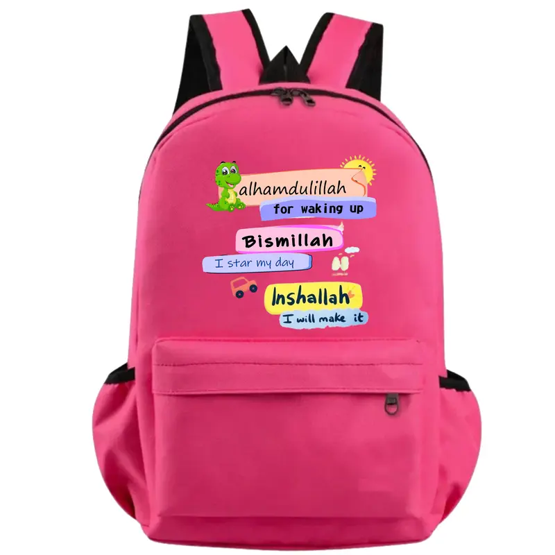 Tas Ransel Gendong Islami Alhamdulillah Anak Dan Dewasa SD SMP SMA Backpack Unisex Fashion Sekolah 5