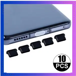 10 PCS Cover Penutup Port Charger Laptop HP - CL1 Bahan Silikon Fleksibel Anti Debu untuk USB Type A C & Lightning Computer