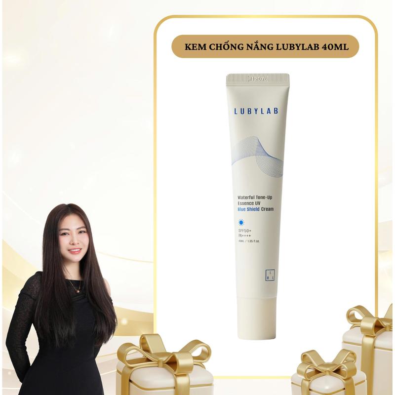 SN0935 - Kem chống nắng nâng tông Lubylab Waterfull Tone-up Essence UV Blue Shield SPF50+ PA++++ 40ml