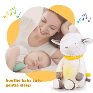 Plush animal doll comfort doll baby music star light monkey comfort doll sleep toy