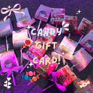 Mini gift permen, candy gift card lucu, hadiah mini murah custom