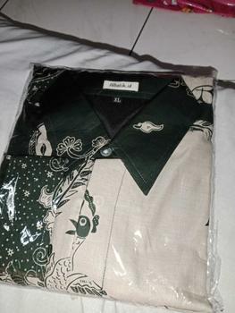 Product Review of Set batik Couple seruni Hijau botol, Couple kondangan, batik Couple, kemeja rok dan tunik wanita from N**a 0